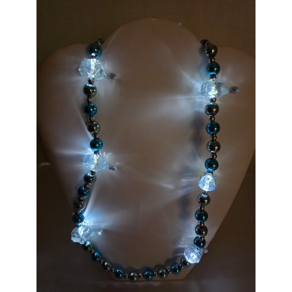 Krewe of Bacchus light-up whale Mardi Gras bead necklace